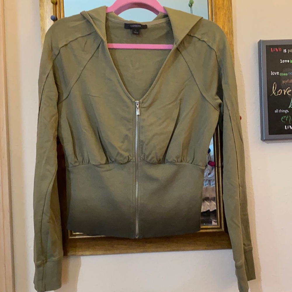 Express v-neck hoodie size large